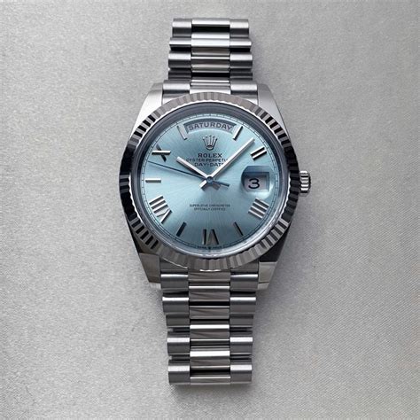 rolex platinum watches|rolex day date platinum 40mm.